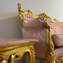 Baroko stiliaus svetainės komplektas - Minkštų baldų komplektai