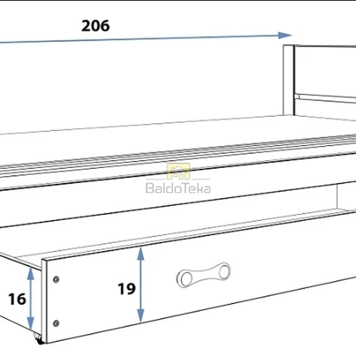 Tvirtas čiužinys iki 70 kg apkrovos