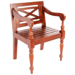 Batavia kėdės (2vnt, tamsiai rudos) - Kėdės
