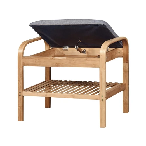 Minkštos kėdės iš bambuko masyvo ir audinio