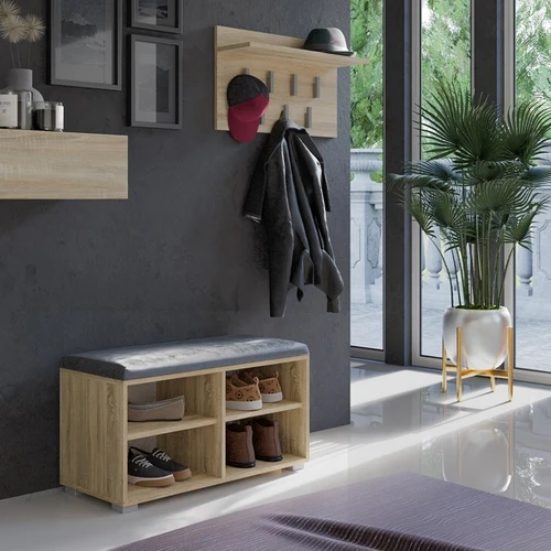 Įbrėžimams atspari batų lentyna su ABS kraštais