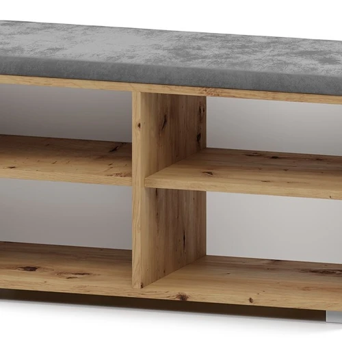 Patogi ir tvirta batų lentyna su daiktadėže ir minkštu sėdynės pagalvu