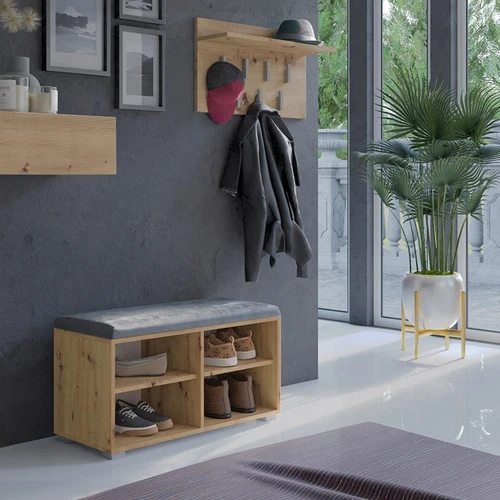 Tvirtos konstrukcijos batų lentyna su įbrėžimams atspariu paviršiumi