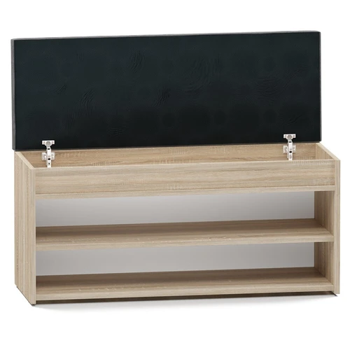 Patogi batų lentyna su daiktadėže ir minkšta sėdyne