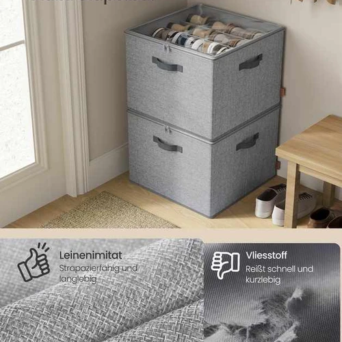 Batų organizatorius SONGMICS, iki 16 porų, Pilka - Batų dėžės, stovai