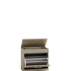 Kompaktiška batų spintelė su 3 skyriais ir aksesuarų dėže