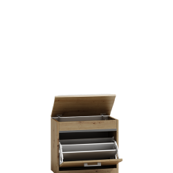 Moderni batų spintelė su 3 skyriais ir aksesuarų dėže