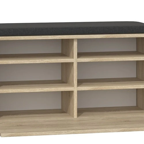 Moderni batų spintelė su 6 lentynomis ir 1 atverčiamomis durimis