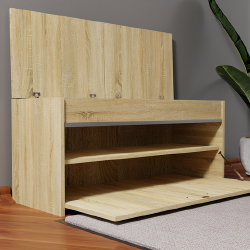 Styli batų spintelė su eko oda ir daiktadėže