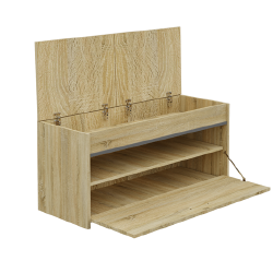 Patogi batų spintelė iš MDP su PVC dengtais kraštais