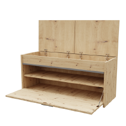 Moderni batų spintelė iš MDP su PVC kraštais