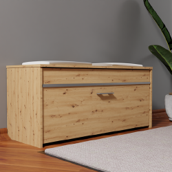 Praktiška batų spintelė su daiktadėže ir 2 lentynomis