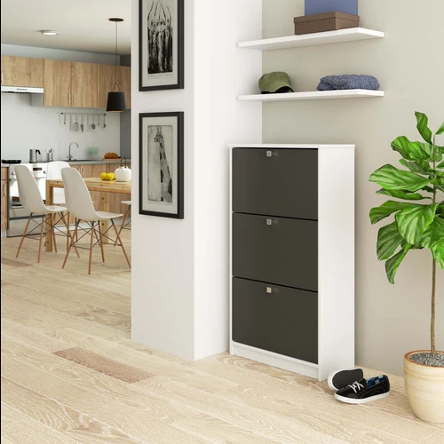 Statino spalvos spintelė su varstomomis durimis