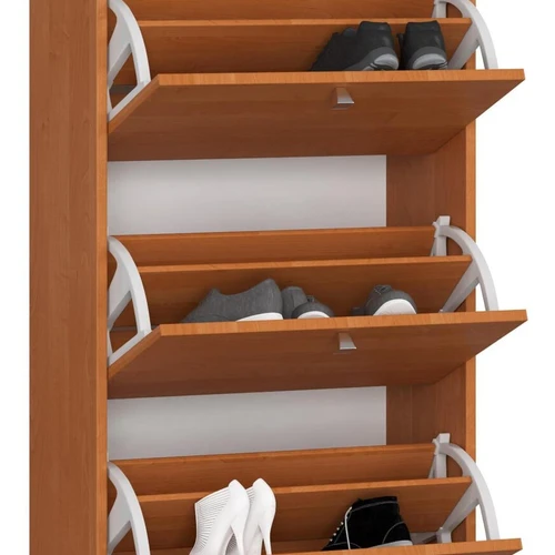 Kokybiška laminuota batų spinta su pakreipiamomis durimis