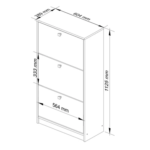 Spintelė su faneruotais kraštais ir ABS briauna
