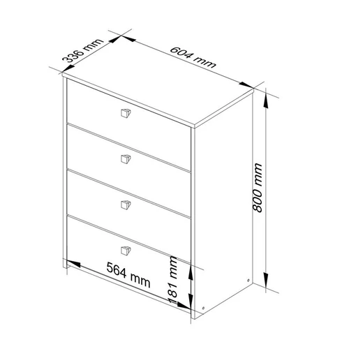 Atspari dilimui spintelė su varstomomis durimis
