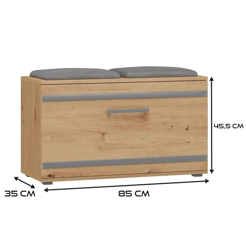 Moderni batų spintelė su sėdimąja dalimi ir aukšta kokybe