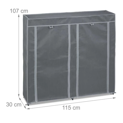 Batų spintelė Relaxdays, 12 skyrių, apie 36 poros, Pilka, 115 × 107 × 30 cm - Batų dėžės, stovai