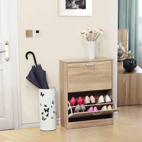 Ekologiška batų spintelė siauriems prieškambariams