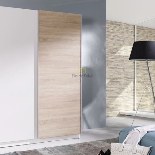 Moderni LMDP spinta balta/ąžuolo spalvų derinys