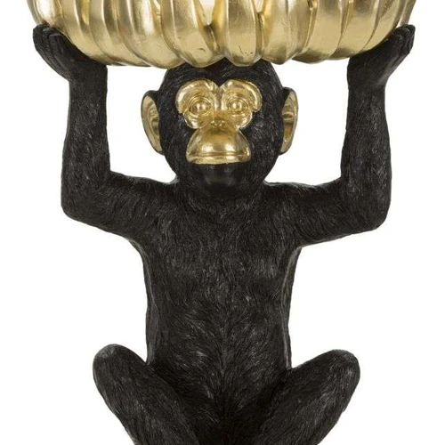 Beždžionės dekoracija Mauro Ferretti Monkey Tray Banane, 23 × 31,5 × 23 cm