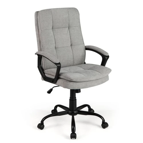 Biuro kėdė 65x62x114cm., pilkos/juodos spalvos