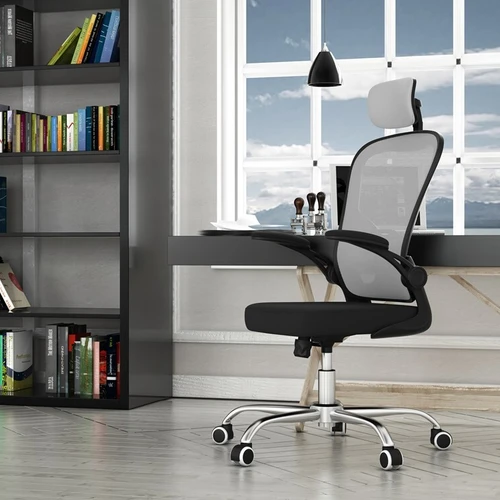 Kėdė su galvos ir juosmens atrama bei patogiais porankiais