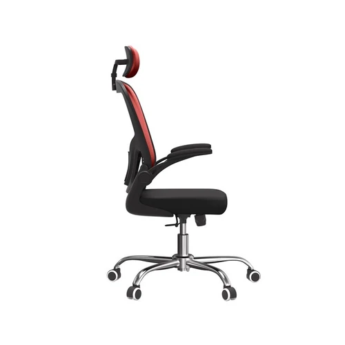 Patogi kėdė su orlaidžiu tekstiliniu audiniu ir juosmens atrama