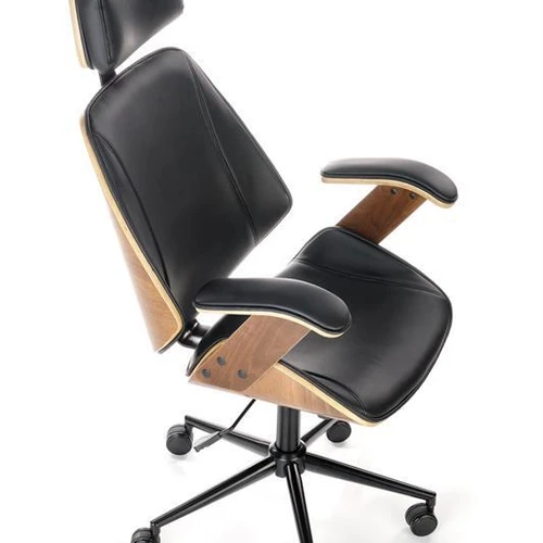 Minkšta kėdė su eko oda ir reguliuojama atrama