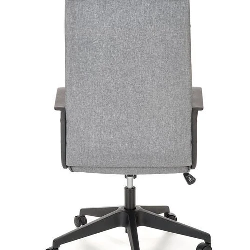 Minkštas paspirtukas pilkos spalvos audiniu