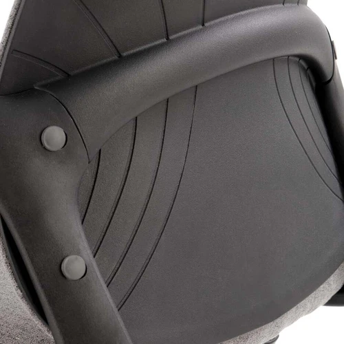 Patogi kėdė su reguliuojama atrama, pilka spalva