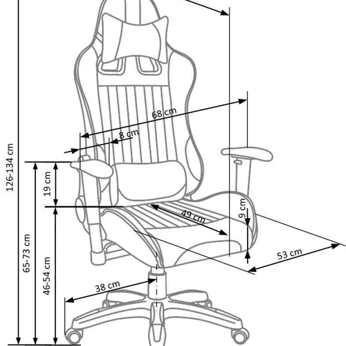 Moderni juoda/raudona sofa su TILT funkcija ir eko odos apvalkalu