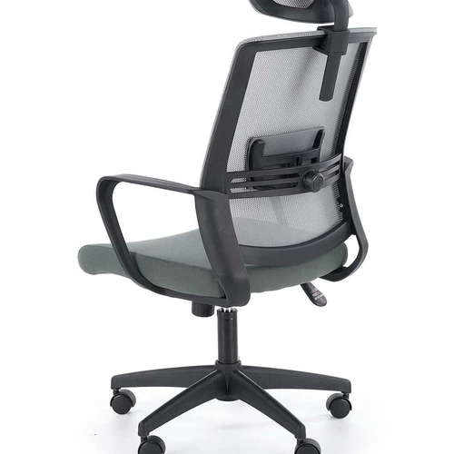 Patogi kėdė pilkos spalvos su ergonominiais išmatavimais