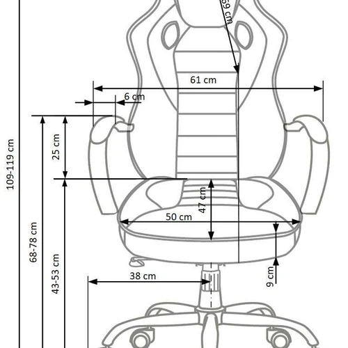 Moderni TILT kėdė su reguliuojamu mechanizmu