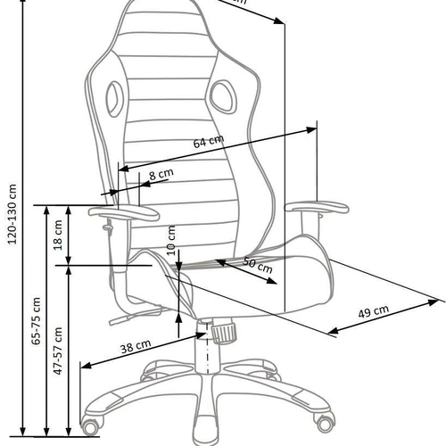 Kompaktiška TILT kėdė su reguliuojamomis funkcijomis, idealus darbui ir poilsiui