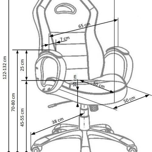 Kėdė su TILT mechanizmu, juoda eko oda ir membraniniu audiniu