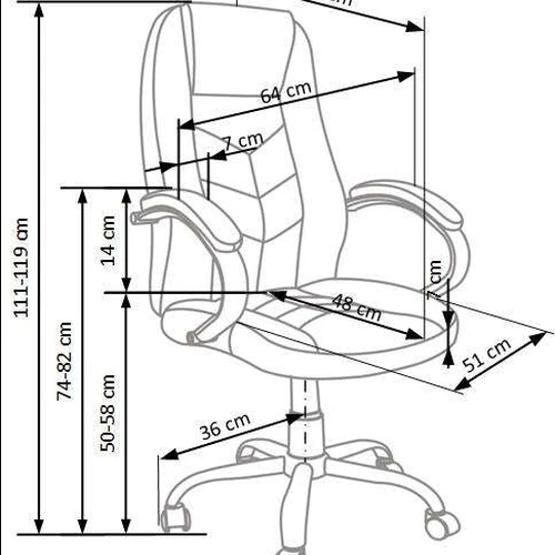 Rudi baldai su TILT mechanizmu ir eko oda