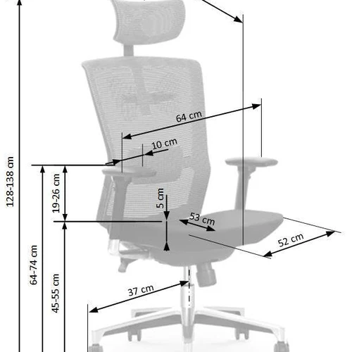 Premium kėdė su aliuminio pagrindu ir MULTIBLOCK PLUS funkcija