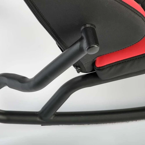 Modernios kėdės su funkcija, 60/85/100/33 cm, eko oda, juoda/raudona