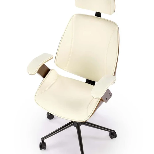 Minkšta kėdė su eko oda ir reguliuojama atrama