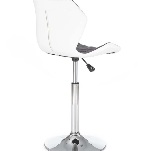 Aukštos kokybės kėdės su balta ir juoda spalva bei chromuotu plienu