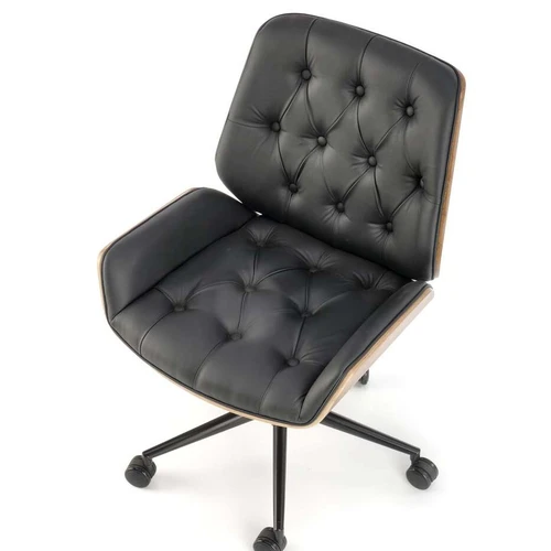 Stilinga kėdė su eko oda ir riešuto spalva