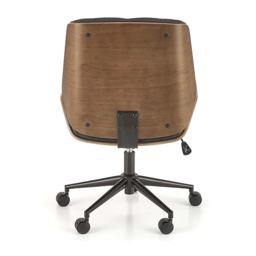 Komfortiška kėdė su reguliuojama atrama ir juoda spalva