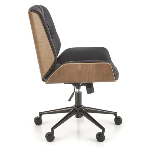 Kėdė su TILT mechanizmu, eko oda ir riešuto spalva