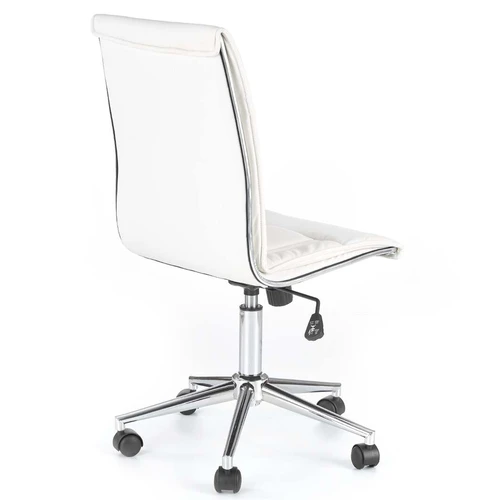 Balta TILT kėdė su eko oda, modernus dizainas