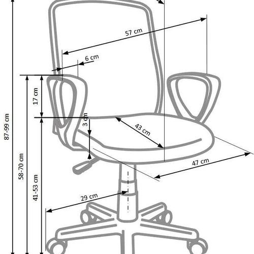 Patogi kėdė su reguliuojamu mechanizmu ir moderniu dizainu
