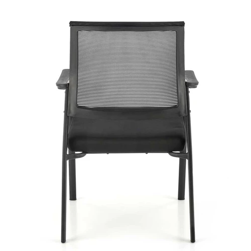 Patogi kėdės pagalvė su tinkleliu ir juodu membraniniu audiniu