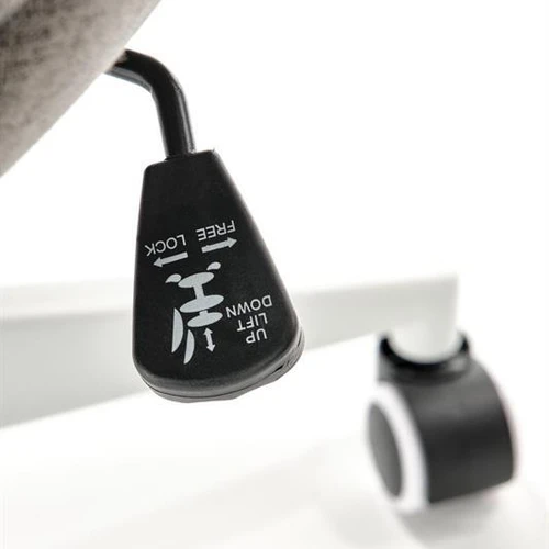 Ergonominės kėdės su TILT mechanizmu ir minkštu pilku audiniu