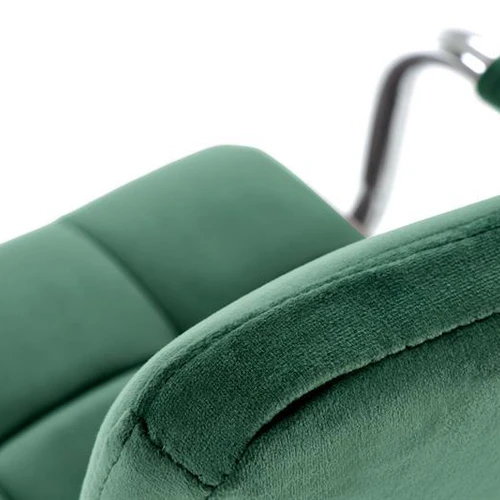 Ergonominis kėdės komplektas tamsiai žalia aksominėmis pagalvėmis