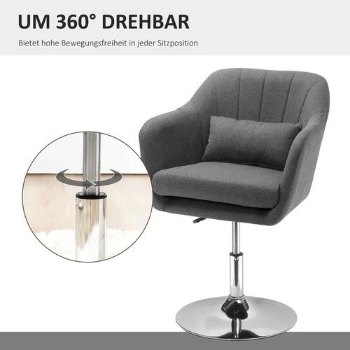 Elegantiška lino imitacijos kėdė